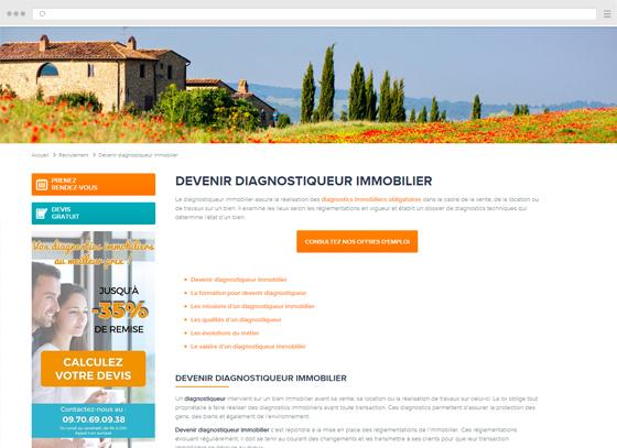 Créer un site pour diagnostiqueur immobilier